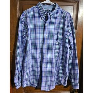 Chaps Easy Care Men's Plaid Button Down Shirt